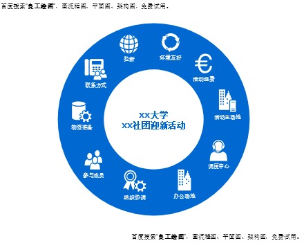 XX大学社团迎新模板预览